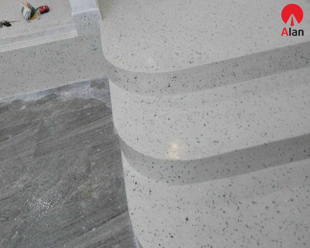 Cầu thang bê tông mài