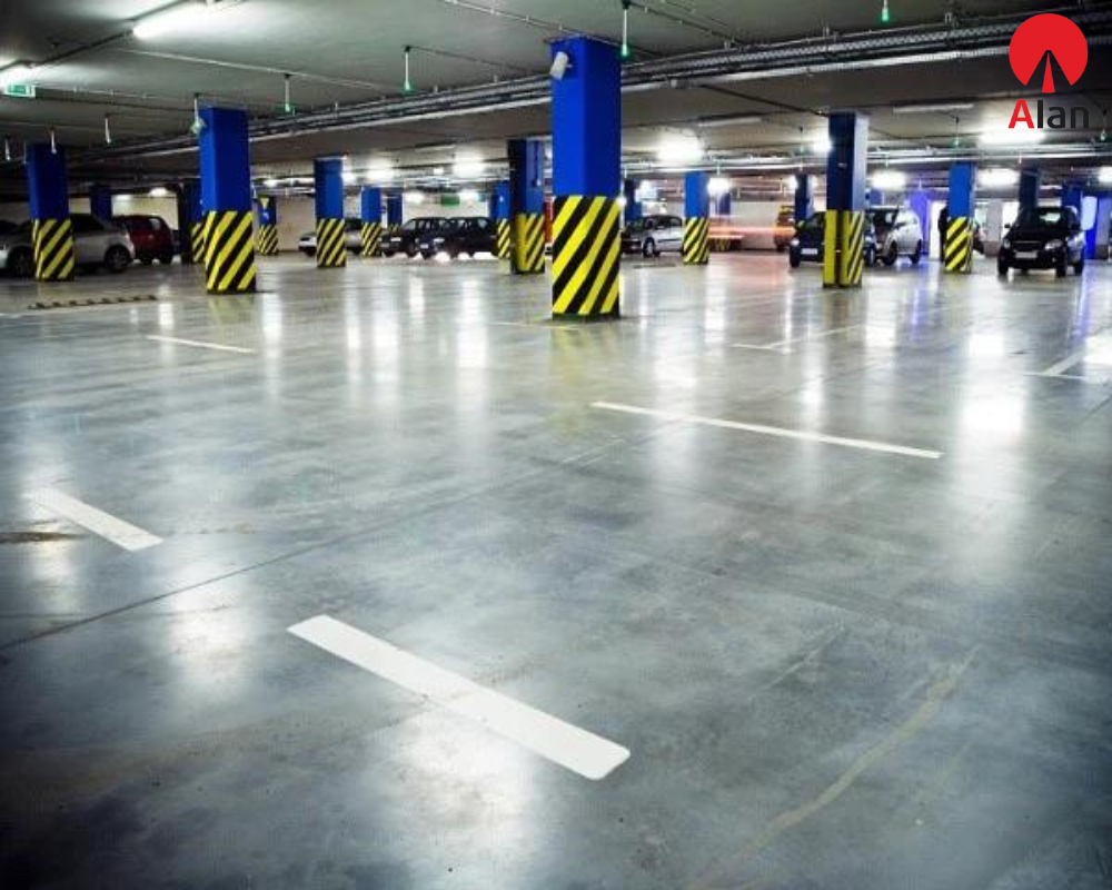 bê tông mài hầm gửi xe tòa nhà cao tầng