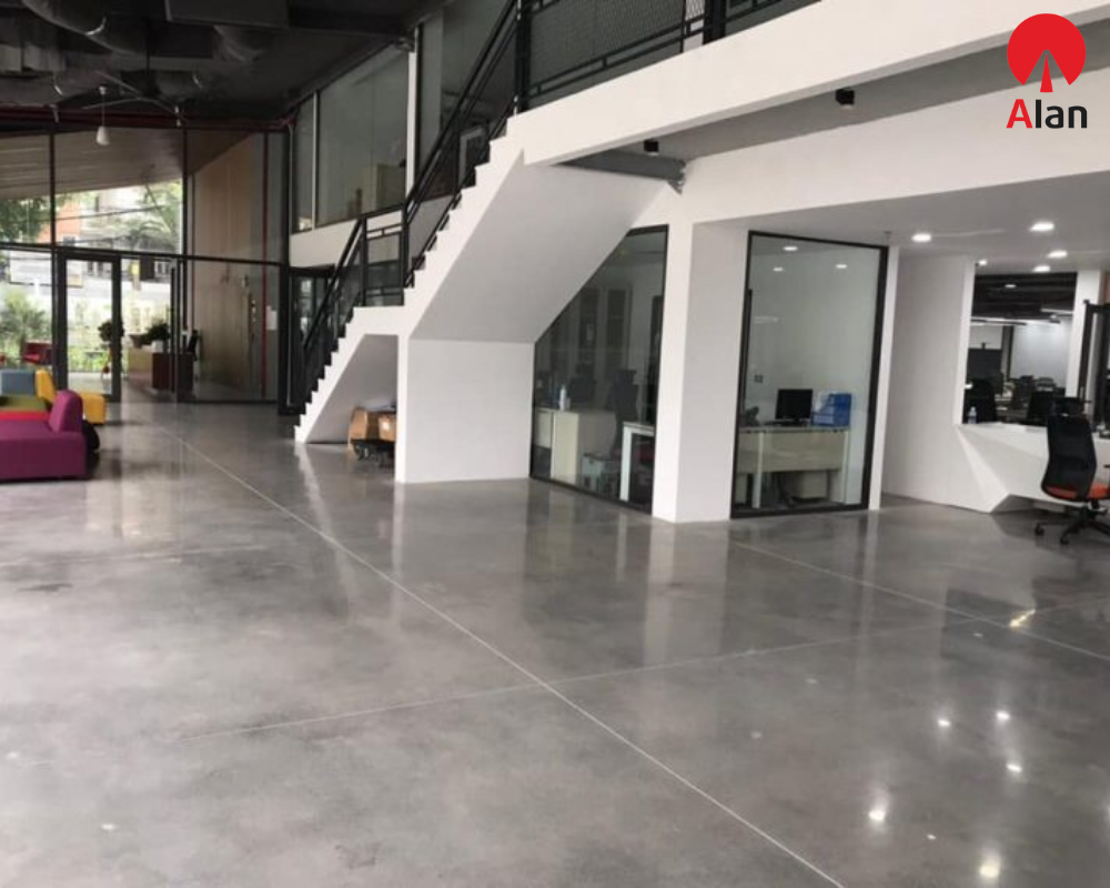 Bê tông mài sàn trung tâm thương mại